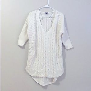 White Express Chunky Sweater